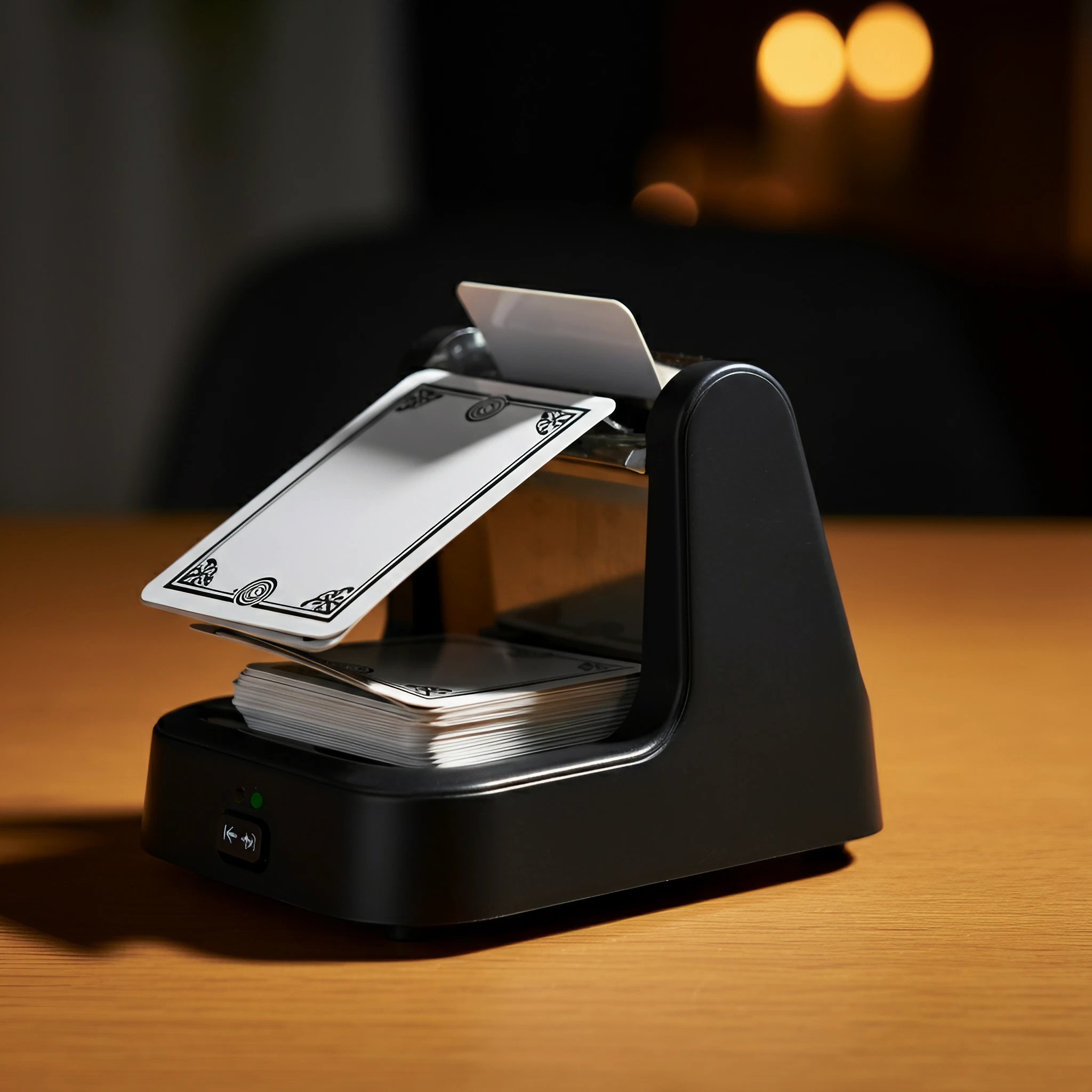 a card in a machine